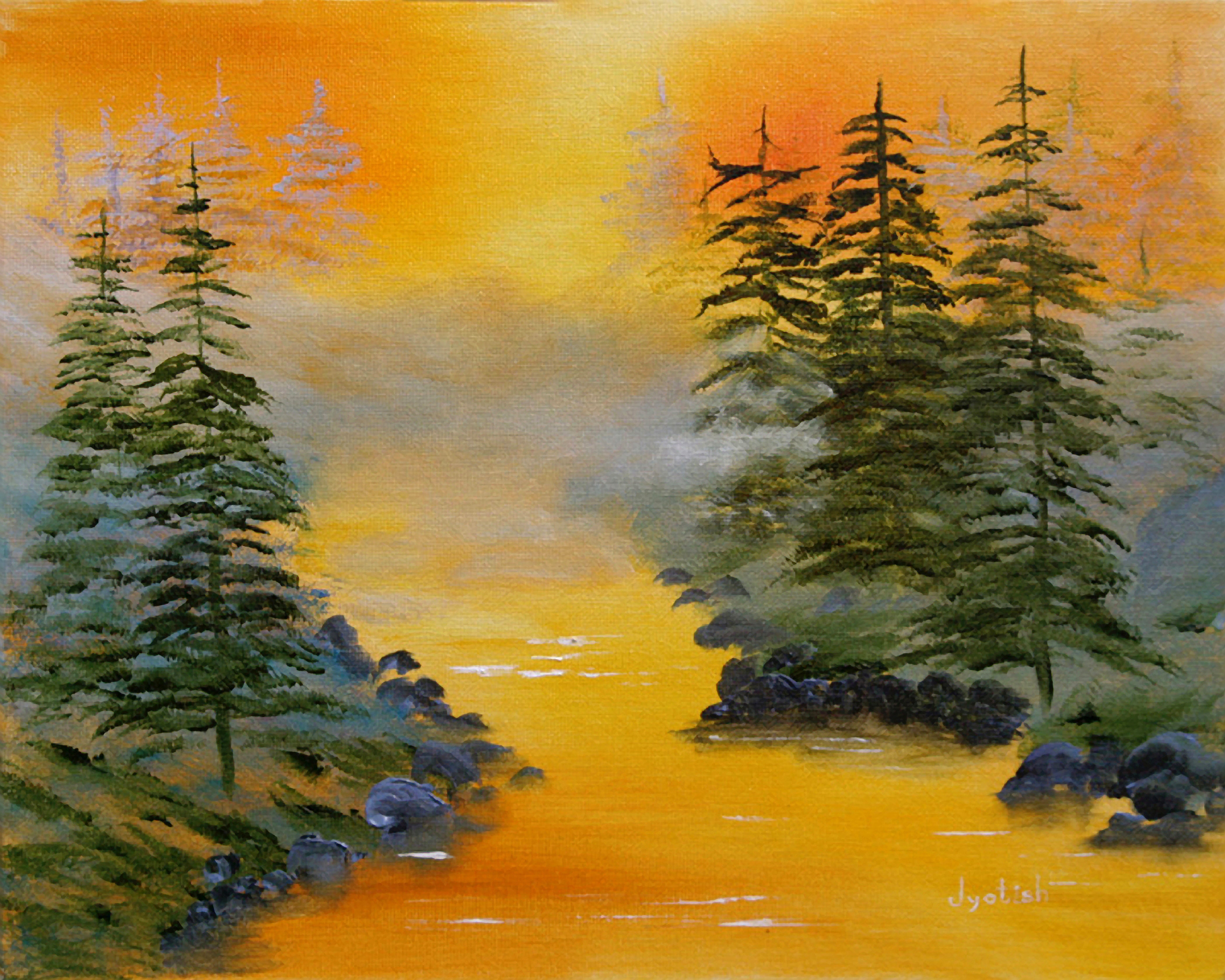 Peace at Twilight Print on Canvas by Nayaswami Jyotish