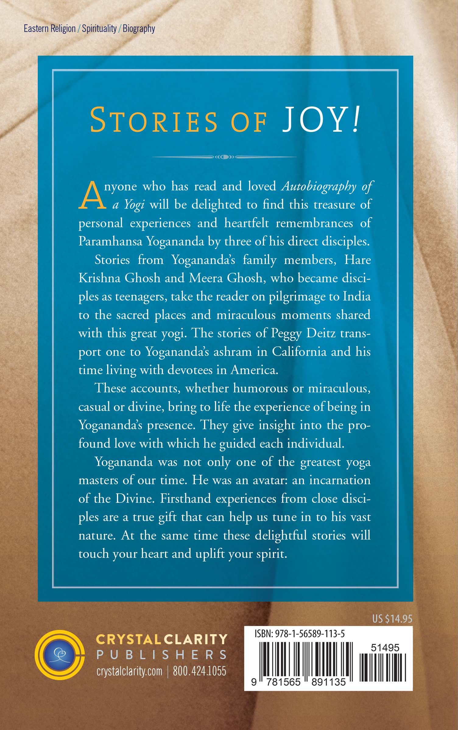 Thank You, Master: Direct Disciples Remember Paramhansa Yogananda