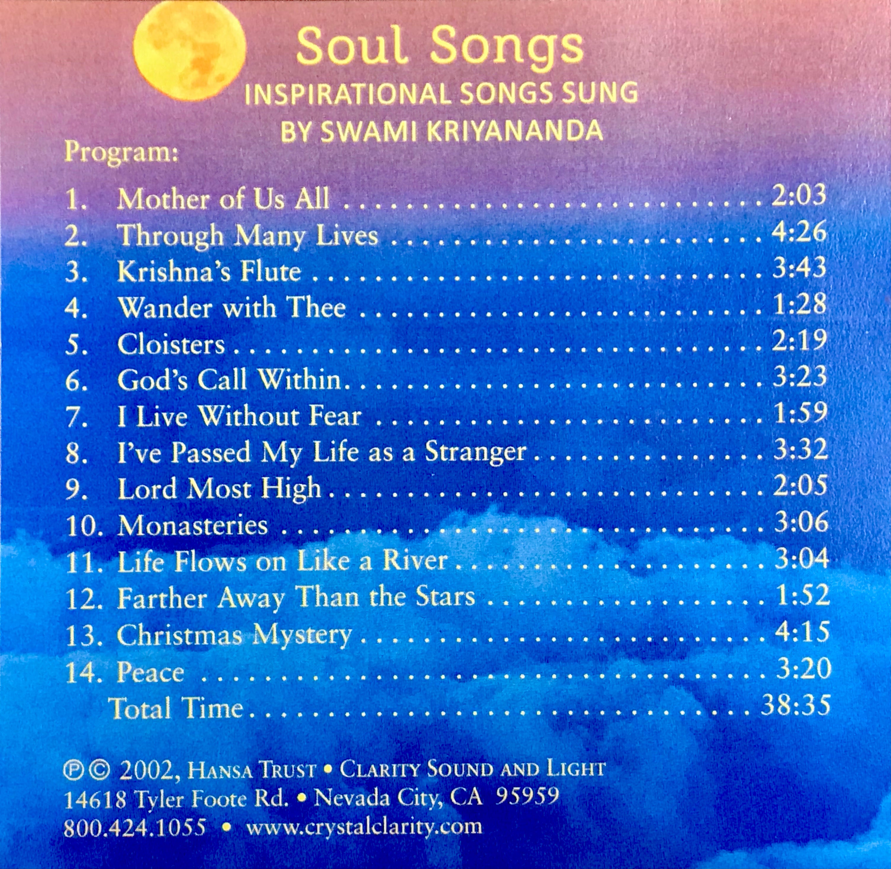 Soul Songs CD